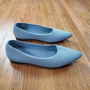 VIVAIA Pointed Toe Ballet Flats Womens Sz 7.5 EU 38.5 Slip On Shoe